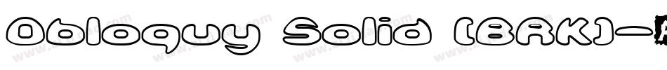Obloquy Solid (BRK)字体转换